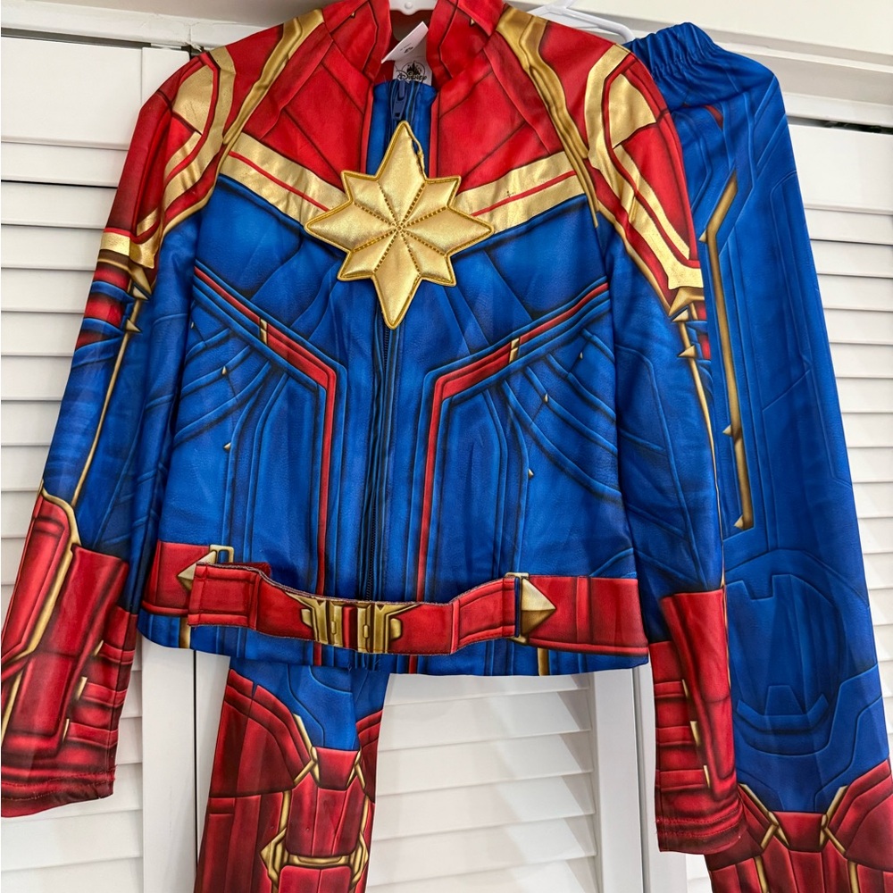 Kids Captain Marvel Costume Jacket and Pants